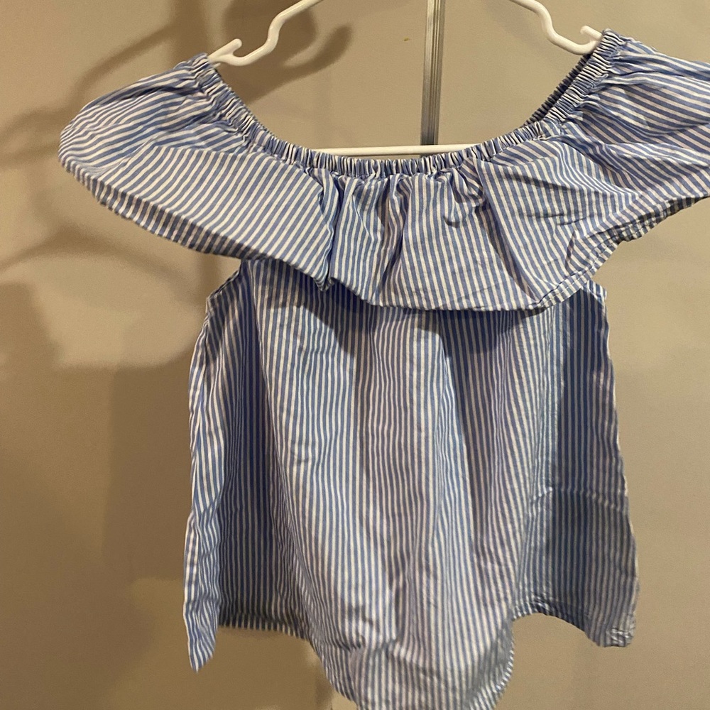 Off the shoulder strip top